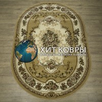 Российский ковер Супер Акварель 20609 22155 Бежевый овал